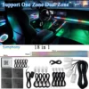 14/18 in 1 Led Acrylic Car Ambient Light RGB 64 213 Color Symphony Acrylic APP Streamer Atmosphere Lamp Kit One Zone Dual Zone