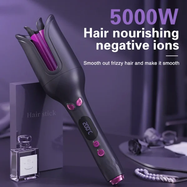 TINSOL 32MM Electric Rotary Curling Iron Automatic Hair Curler Negative Ion Air Rotating Curling Bar Professional Styling Tool